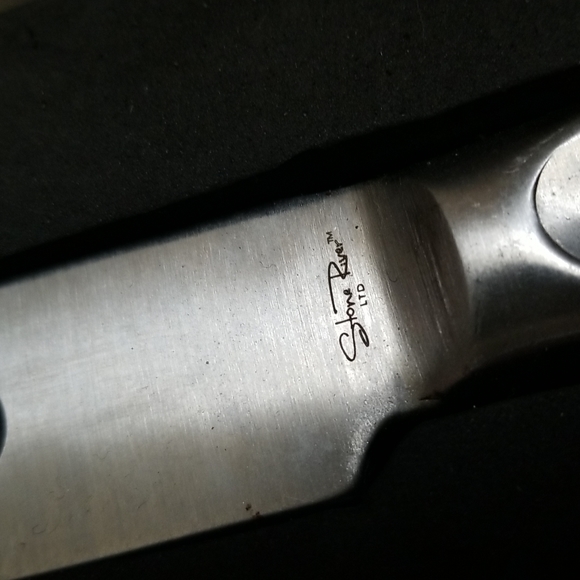 Bass Fishing Stainless Knife Fork Set engraved Stone River Gift - Picture 4 of 4